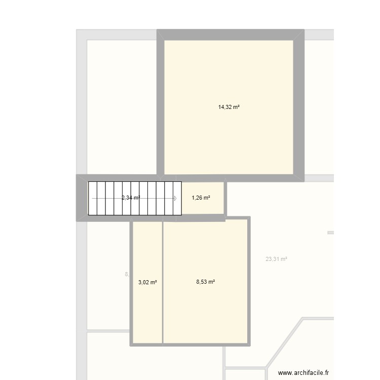 haller. Plan de 14 pièces et 159 m2