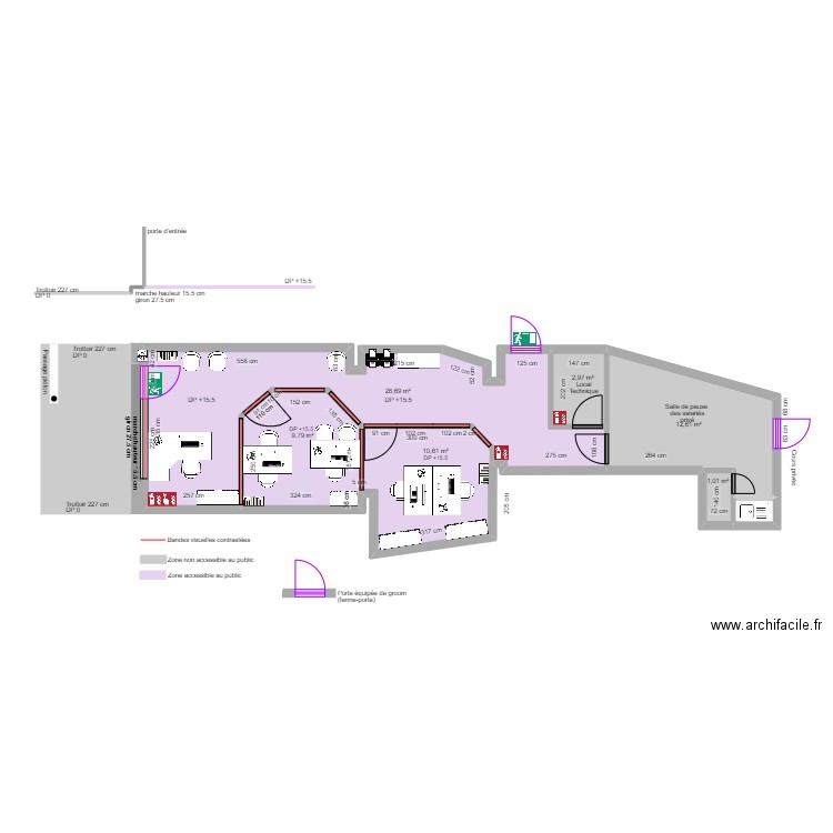 WIMOOV CAUDRY AVANT TRAVAUX. Plan de 0 pièce et 0 m2
