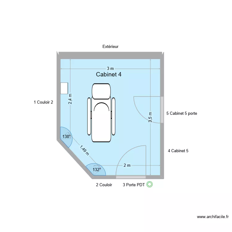 40254 Cabinet 4. Plan de 1 et 10 m² 40254 Cabinet 4. Plan de 1 et 10 m²