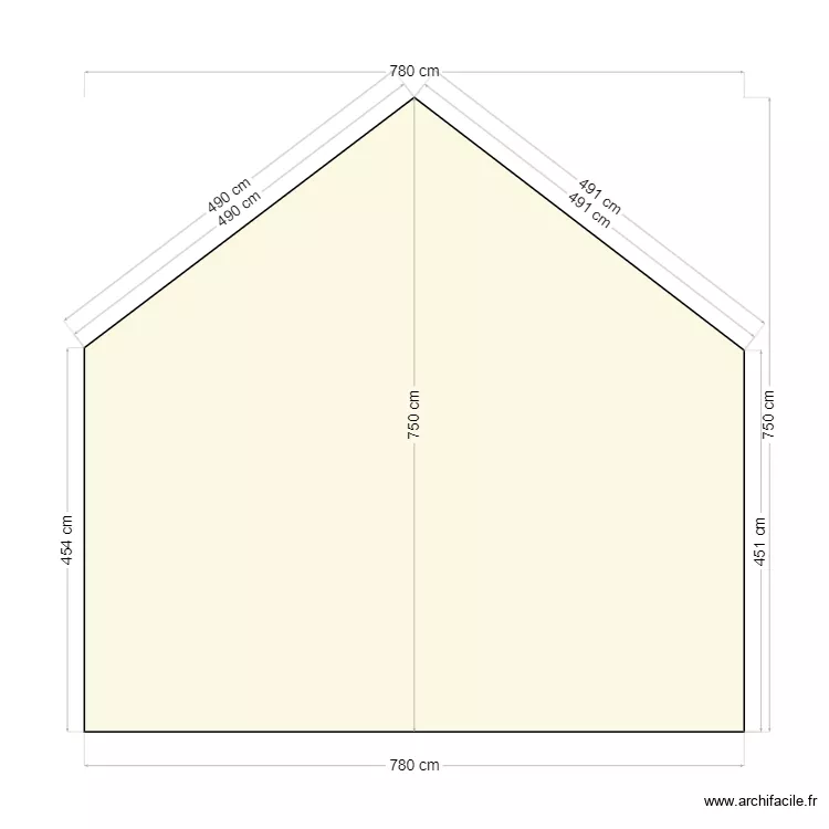 PLAN DE COUPE SUD. Plan de 
