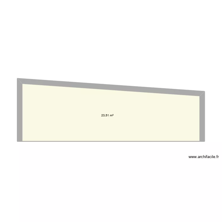 Extension_vue_cote_route. Plan de 1  et 24 m²
