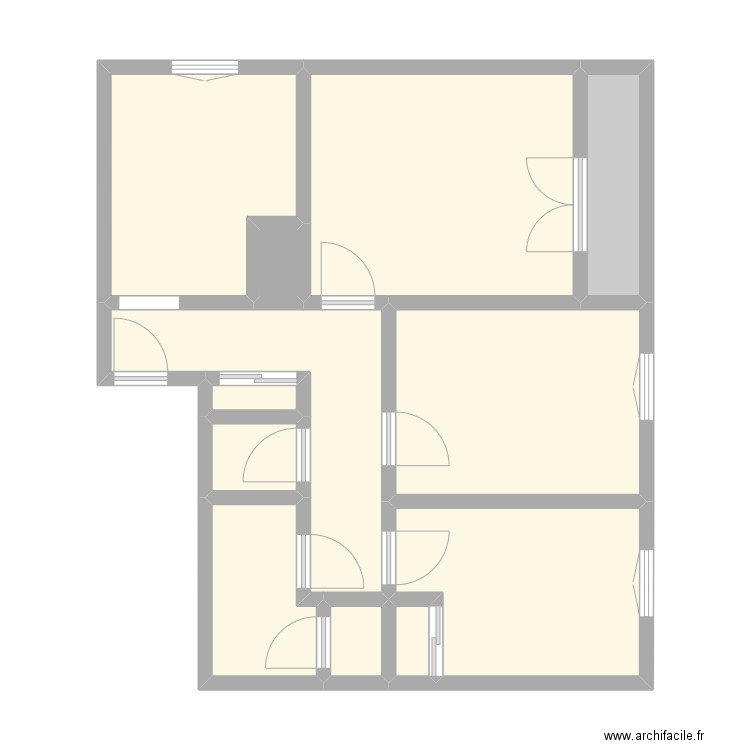ALAOUI - SER 1 PERI. Plan de 12 pièces et 57 m2