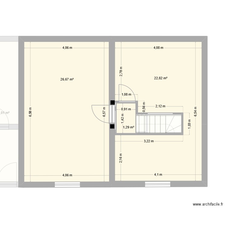 loc. Plan de 8 pièces et 112 m2