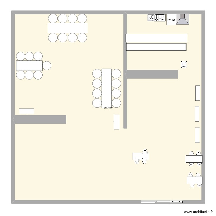Dalia emirate. Plan de 1 pièce et 218 m2