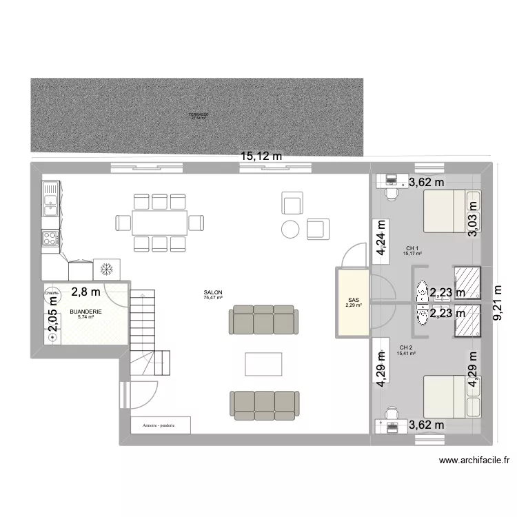 MERIGNAC PARIS. Plan de 12 Pièces et 241 m² MERIGNAC PARIS. Plan de 12 Pièces et 241 m²