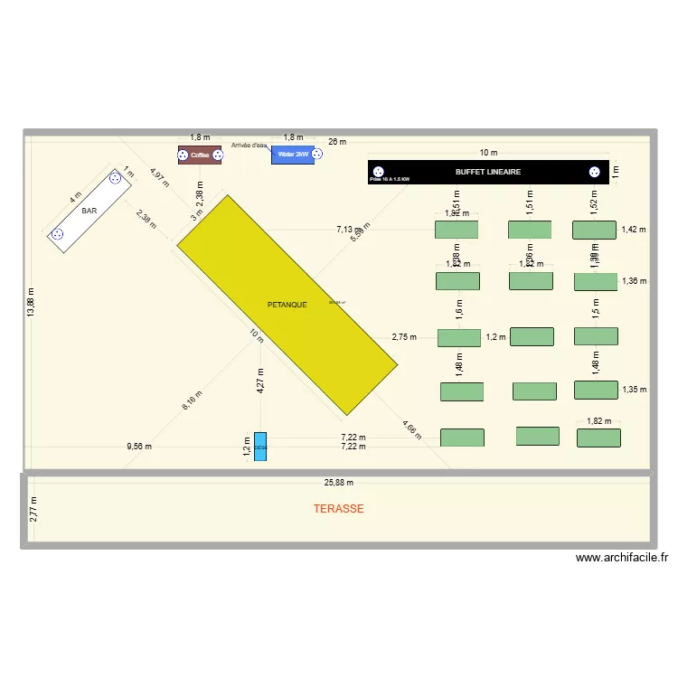 MASTER HISTORIC FRANCE 2025 V - TENTE OVALE. Plan de 
