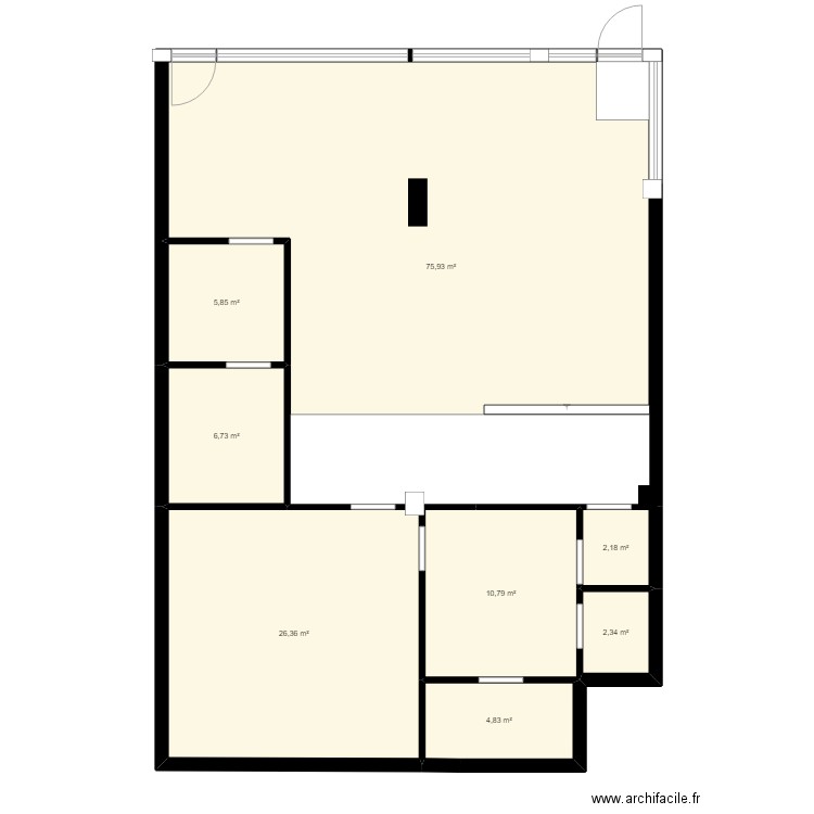 Suresnes Existant Bienvenu 17-04-2024. Plan de 8 pièces et 135 m2