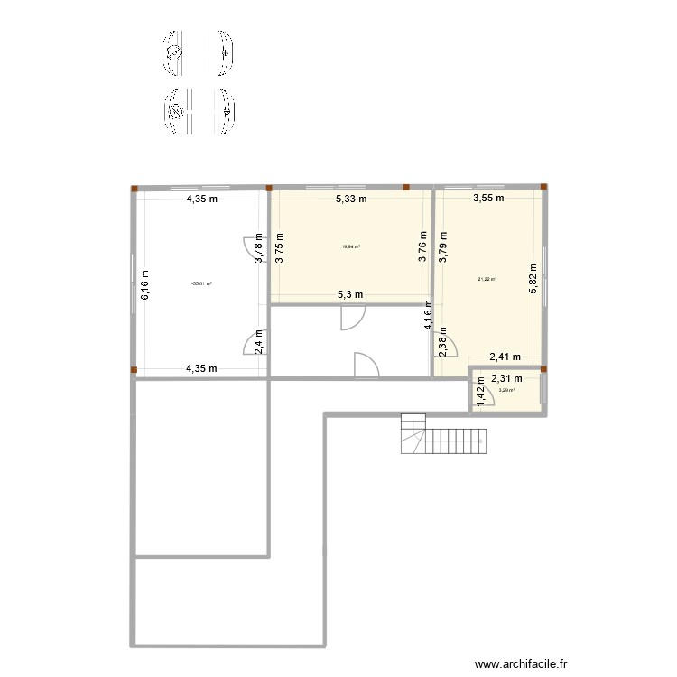 BUREAU CHATEAU 2. Plan de 0 pièce et 0 m2 BUREAU CHATEAU 2. Plan de 0 pièce et 0 m2