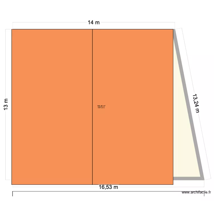 hangar implantation. Plan de 