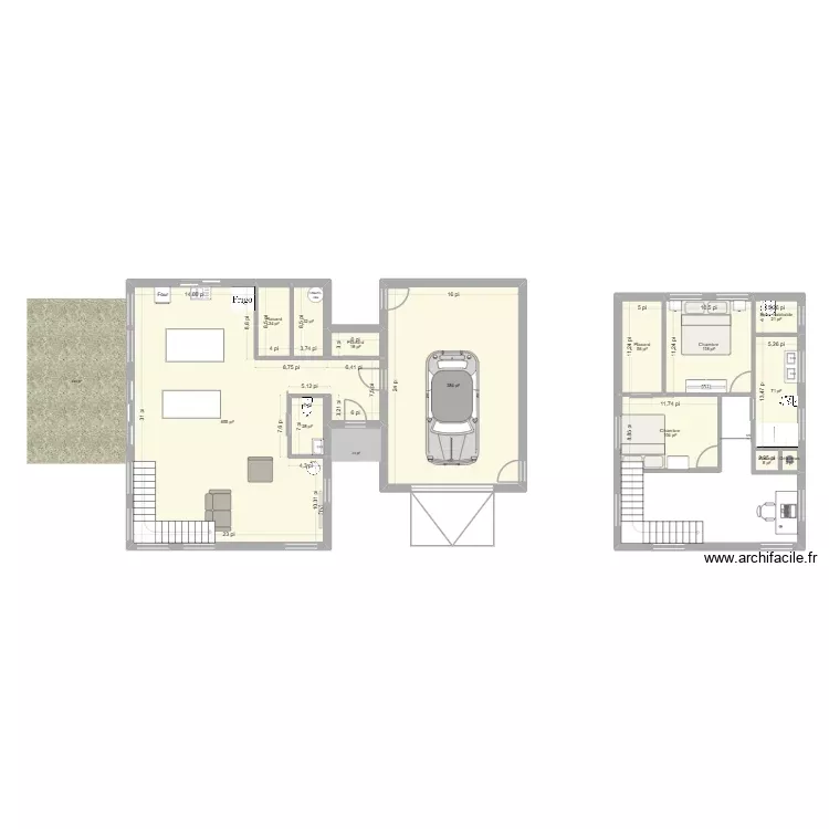 Bois&eacute;s sucrerie - Axis - Option 1. Plan de 13 Pièces et 143 m²