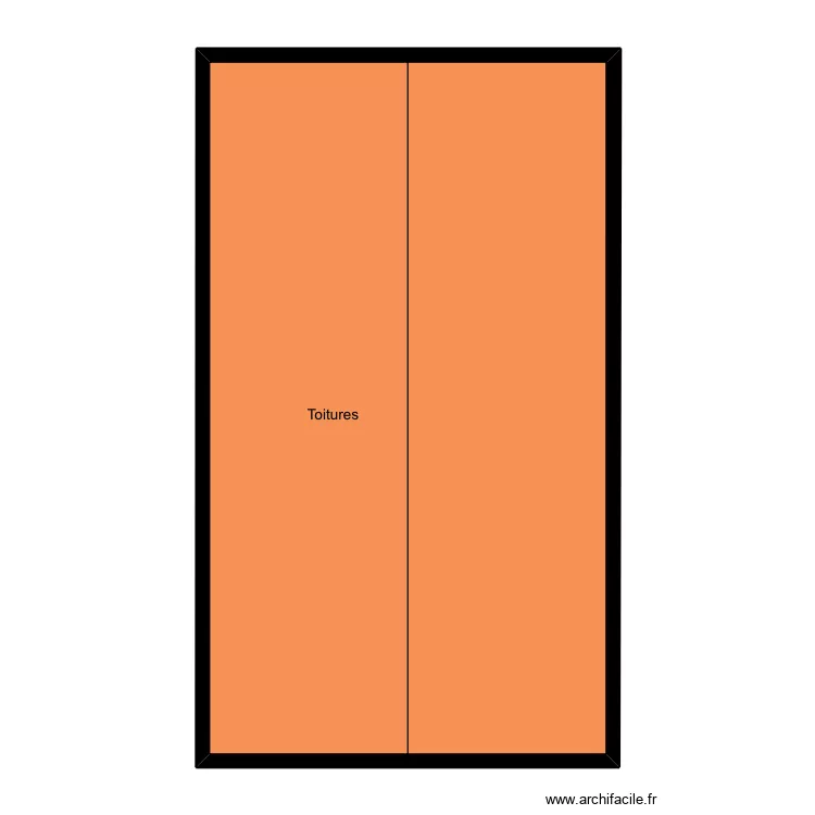 Salle motricit&eacute; toitures. Plan de 