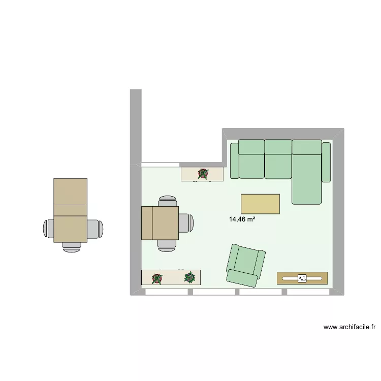 Salon Marco. Plan de 