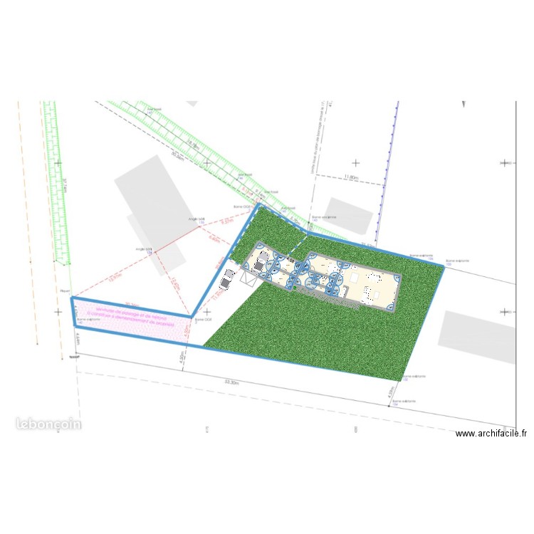 maison pujandran1. Plan de 7 pièces et 133 m2