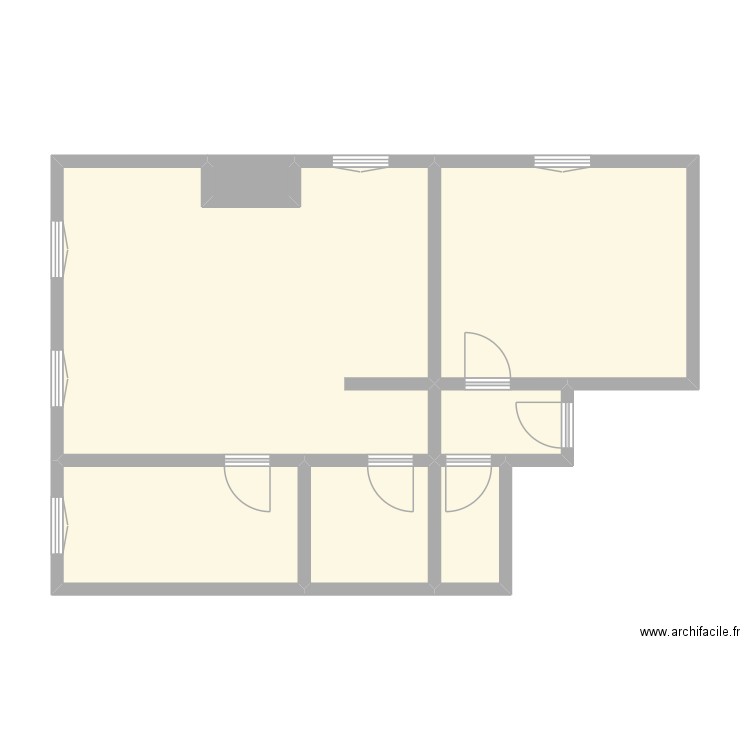SCI PAJE - BRIONNE. Plan de 7 pièces et 65 m2