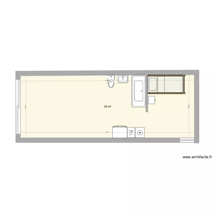 andernos. Plan de 1 et 33 m² andernos. Plan de 1 et 33 m²