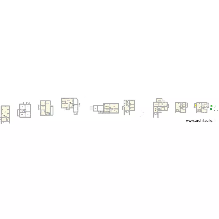 AMAN. Plan de 43  et 716 m²