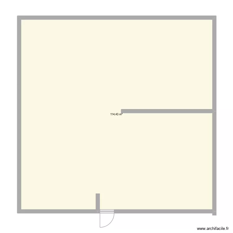 ma maison. Plan de 1  et 114 m²