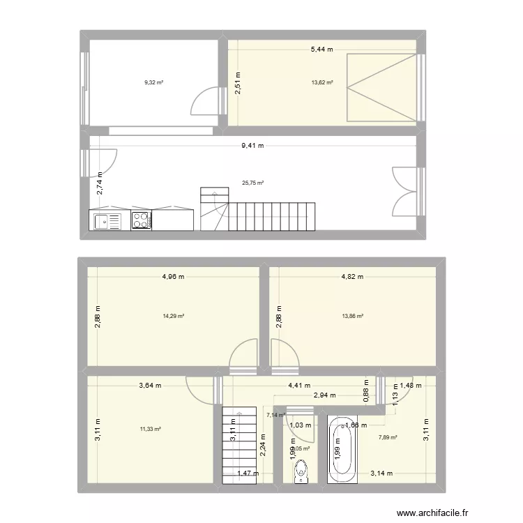 3bis Rouget. Plan de 
