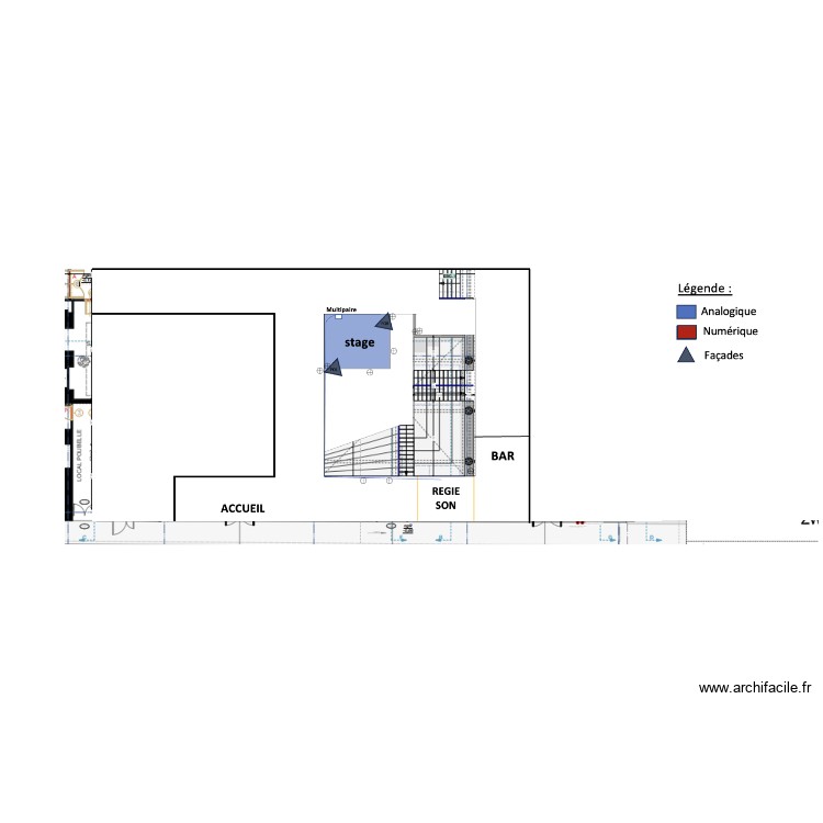 lumi&egrave;re projet. Plan de 0 pièce et 0 m2