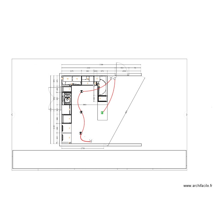 Eclairage_cuisine_02. Plan de 0 pièce et 0 m2