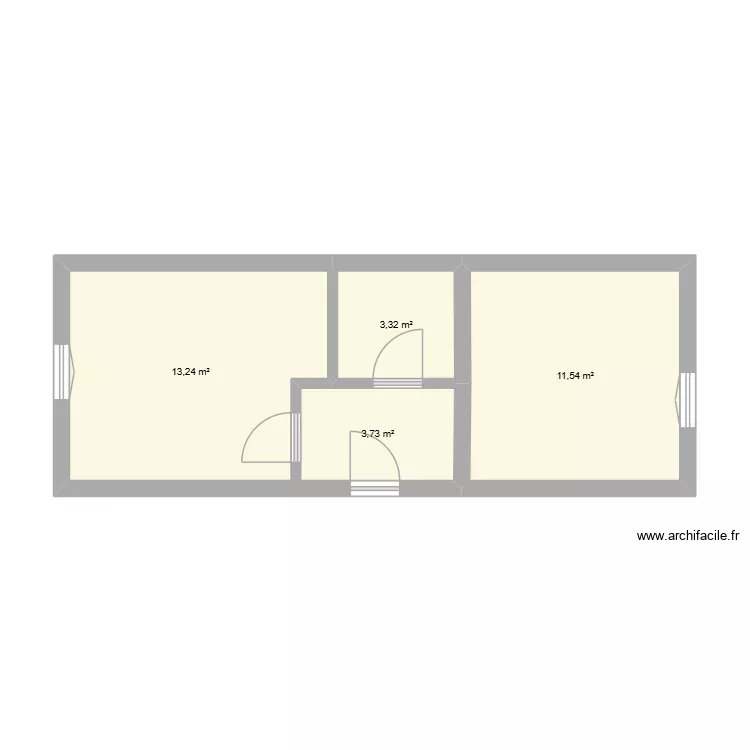 Med 2. Plan de 4 et 32 m² Med 2. Plan de 4 et 32 m²