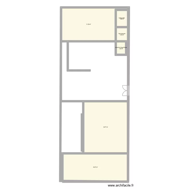 dossier. Plan de 6 pièces et 109 m²