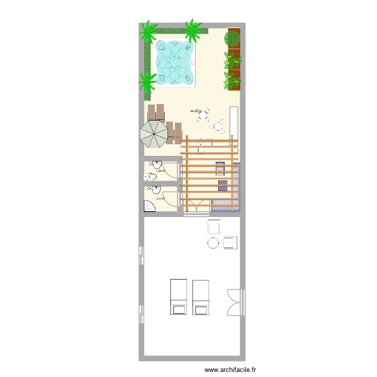 Plan de exterieur. Plan de 0 pièce et 0 m2