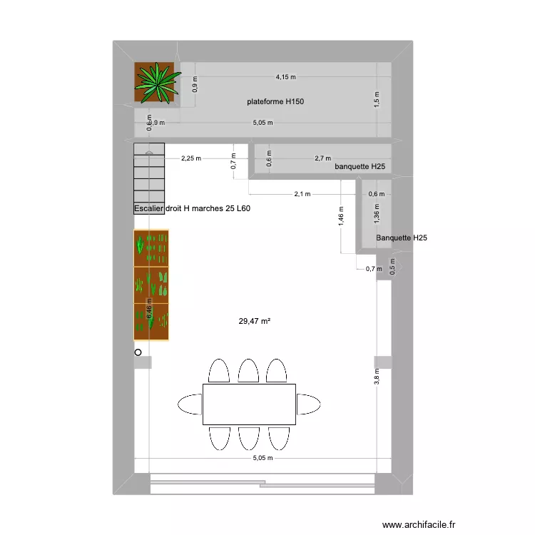 ALSACE Etage. Plan de 5 pièces et 39 m² ALSACE Etage. Plan de 5 pièces et 39 m²