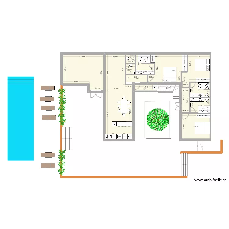 WC Pouilles.   19 octobre. Plan de 