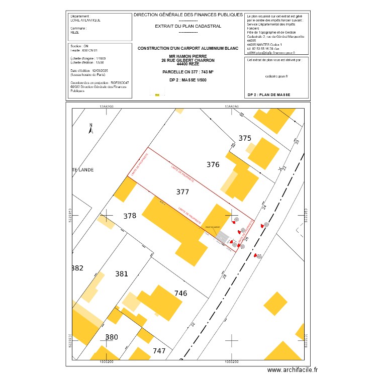 DP 2 HAMON v3. Plan de 0 pièce et 0 m2