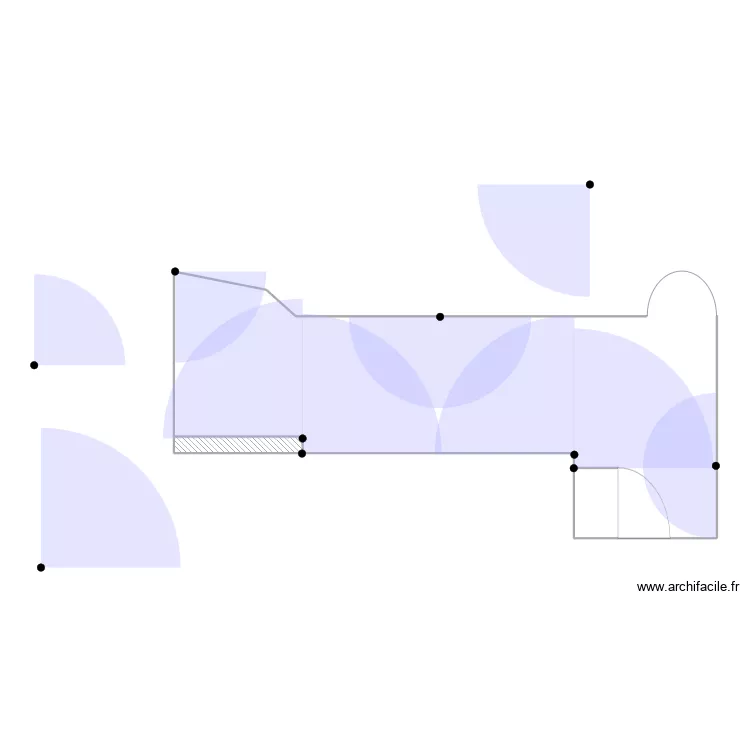 PELLETAN - PROJET AA. Plan de 2  et 9 m²