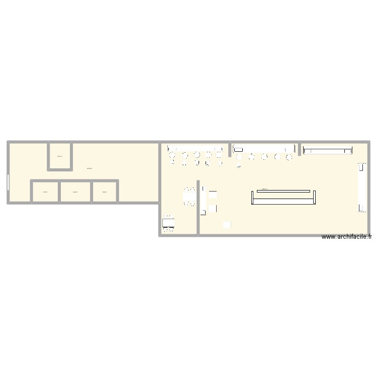 Le French. Plan de 6 pièces et 409 m2
