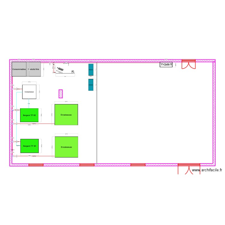 Plan d'installation Bergami. Plan de 0 pièce et 0 m2