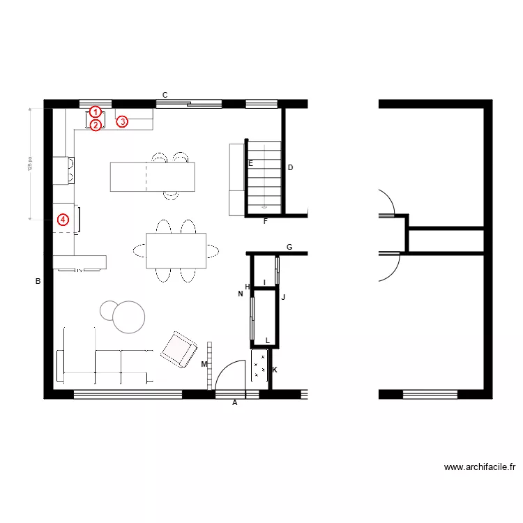 Begon plomberie. Plan de 8  et 95 m²