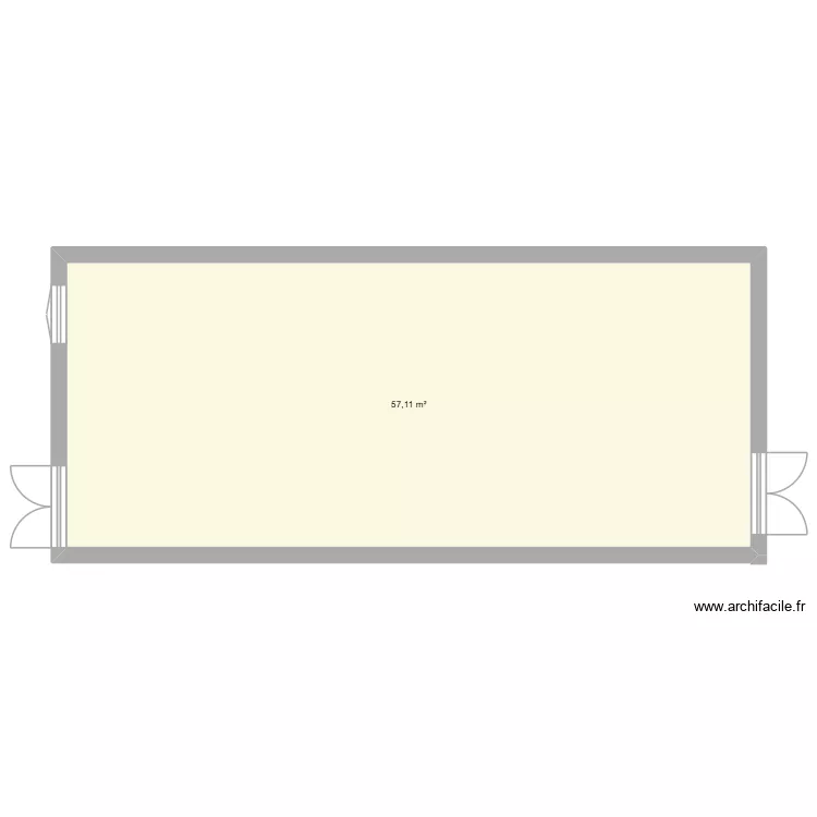 Signature by Hoff. Plan de 1 pièce et 57 m²