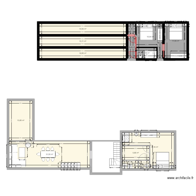 maison rez . Plan de 0 pièce et 0 m2