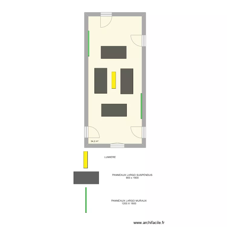 ANCIEN PRESBYTERE - MAIRIE DE SANCHEVILLE. Plan de 