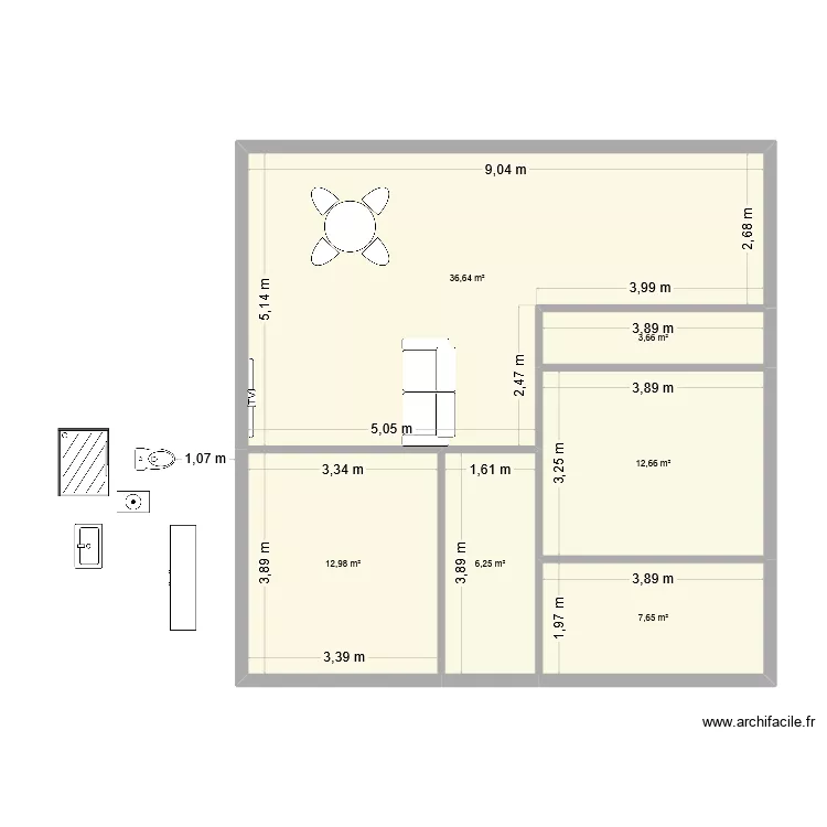 plan B. Plan de 6 et 80 m² plan B. Plan de 6 et 80 m²