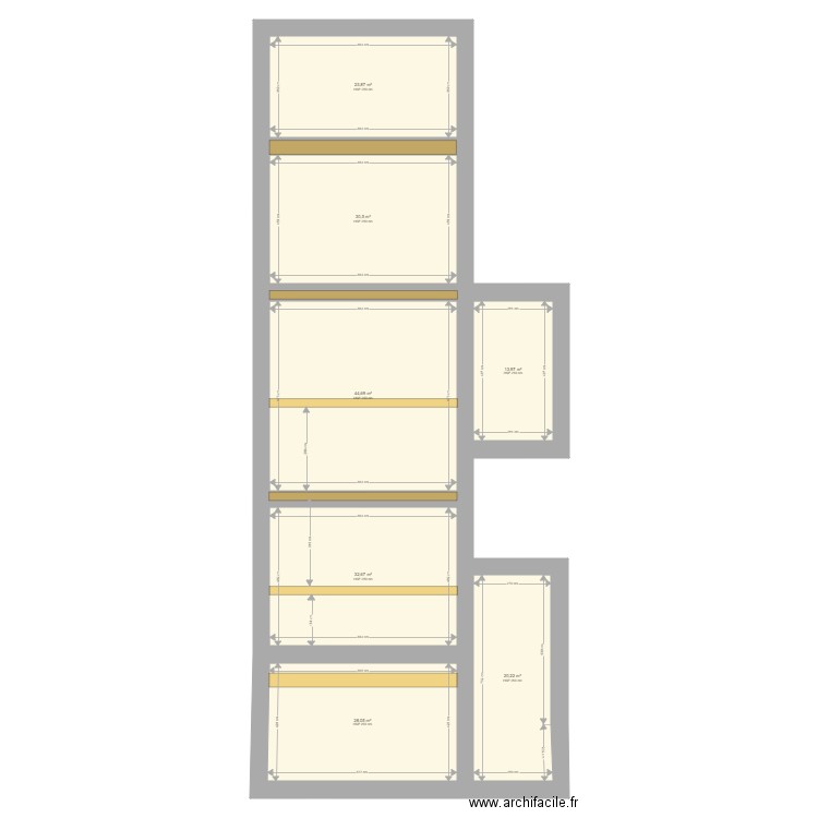 fayet 18102025. Plan de 21 pièces et 385 m2