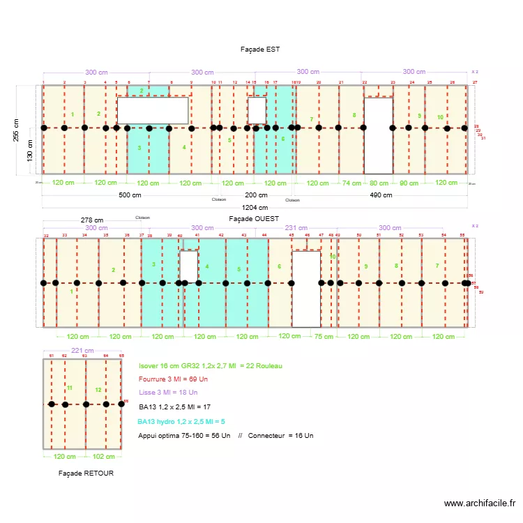 PLAN PLACO RDC EST . Plan de 