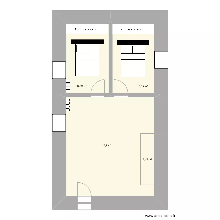 Projet 1. Plan de 4  et 50 m²