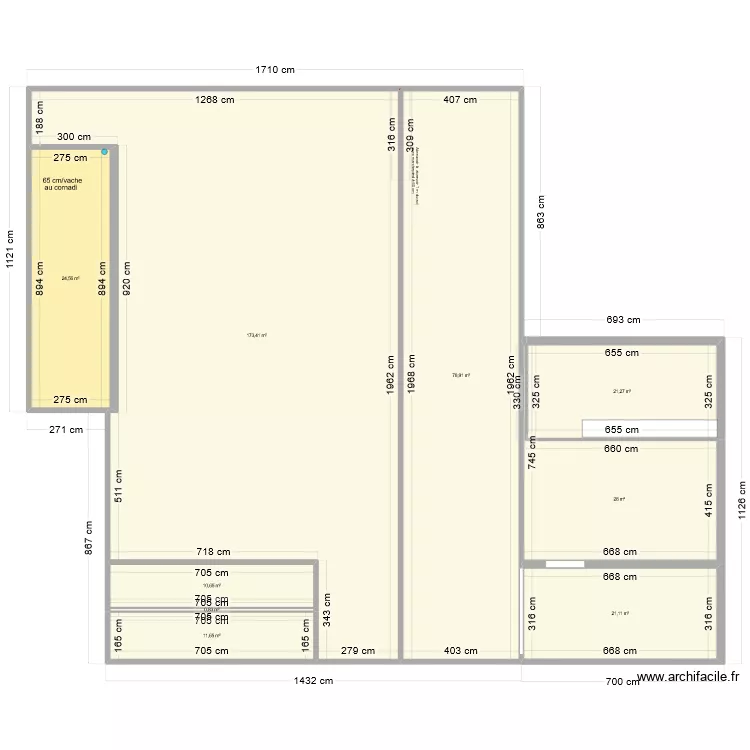 cheverie burdigne. Plan de 