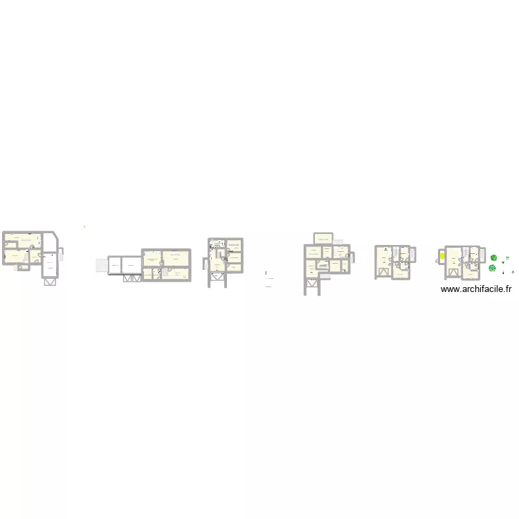 HOUSSIN. Plan de 31 pièces et 486 m²