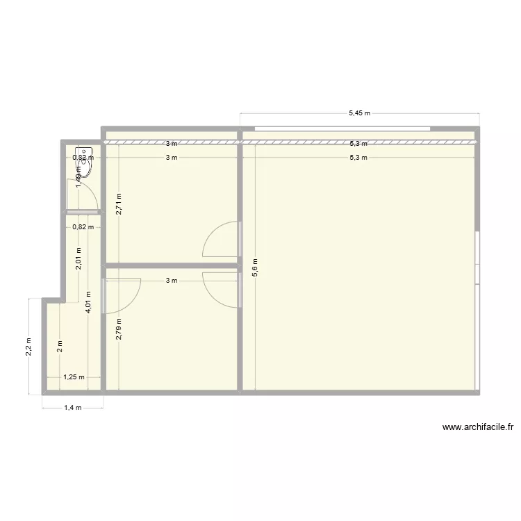 Agence B&eacute;ziers. Plan de 