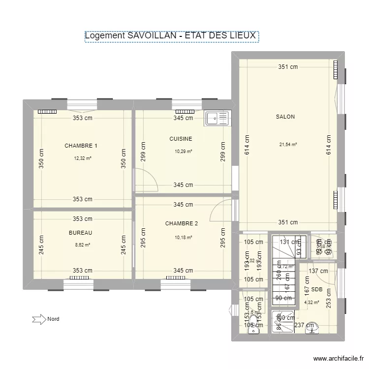 Logement SAVOILLAN - ETD. Plan de 