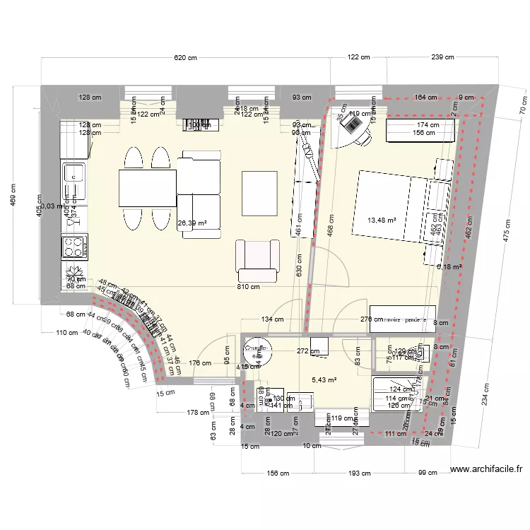 2024-09-04 Tunnel6 bas isol&eacute; am&eacute;nag&eacute; D. Plan de 