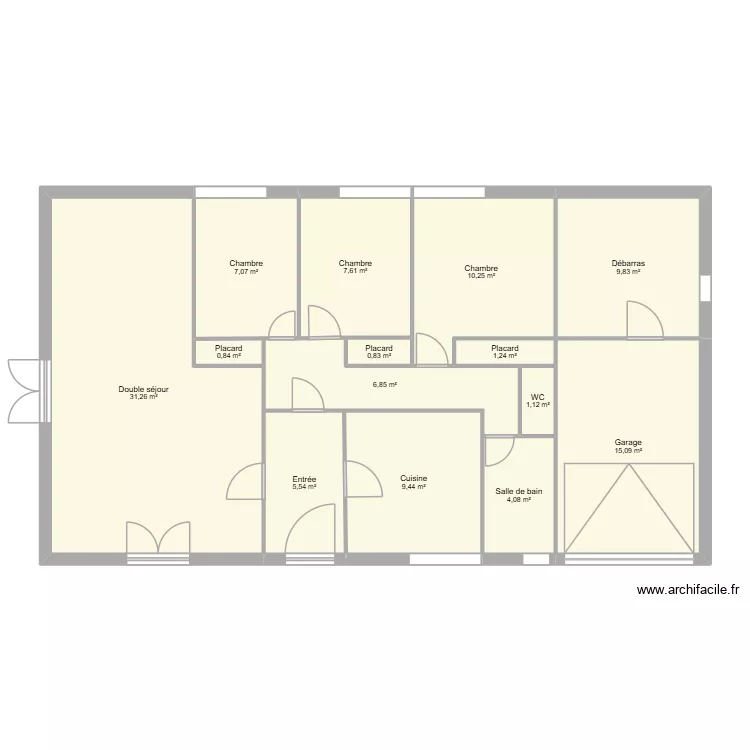maison existante 1. Plan de 14 et 111 m² maison existante 1. Plan de 14 et 111 m²
