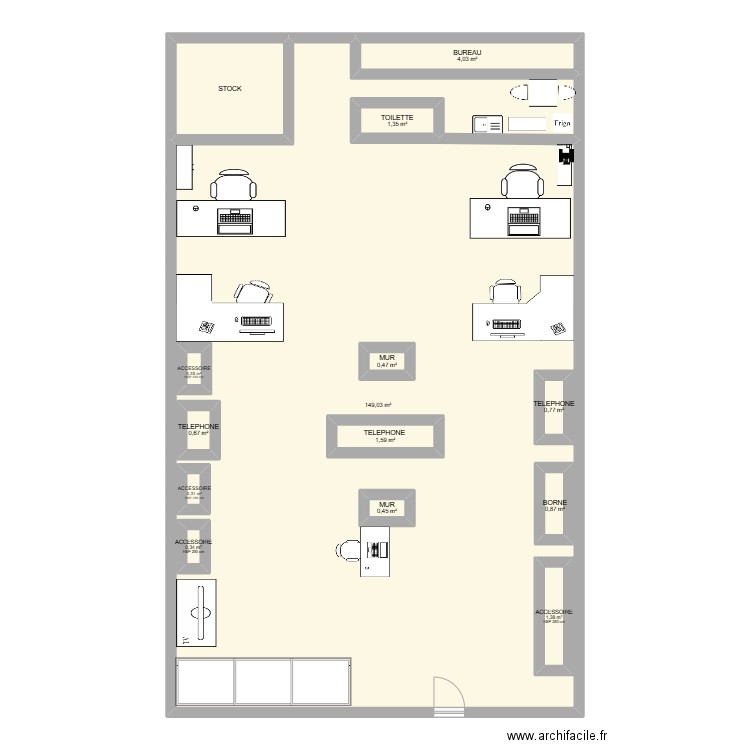 PLAN SFR JUDI. Plan de 14 pièces et 188 m2