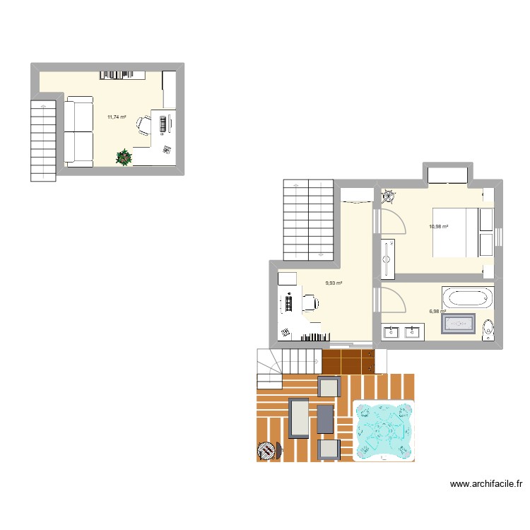 base 2. Plan de 0 pièce et 0 m2