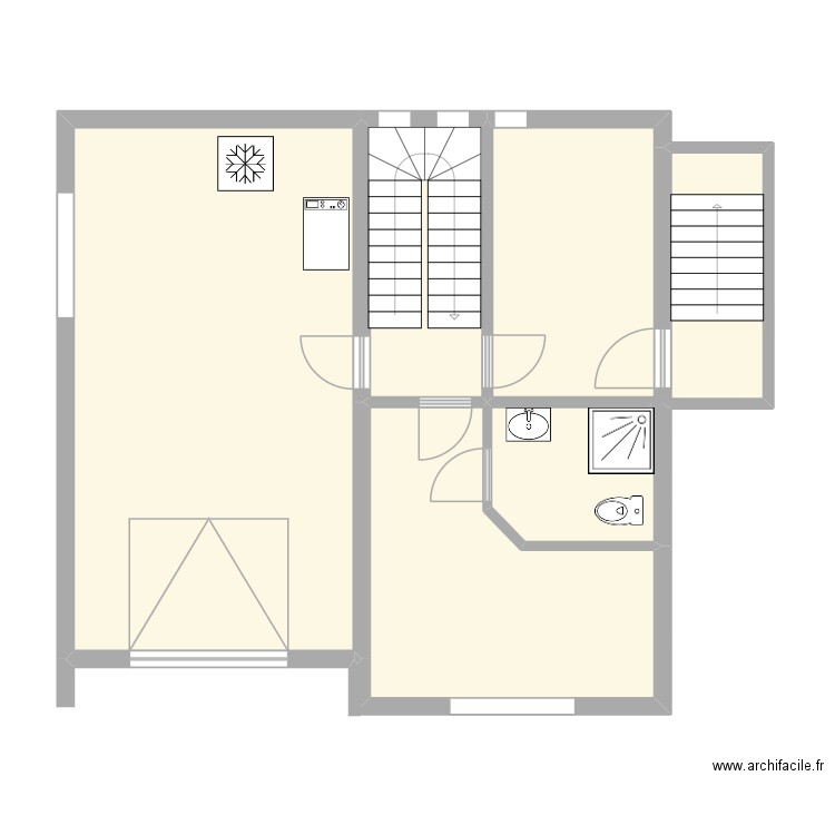 NADIIA 5. Plan de 4 pièces et 74 m2